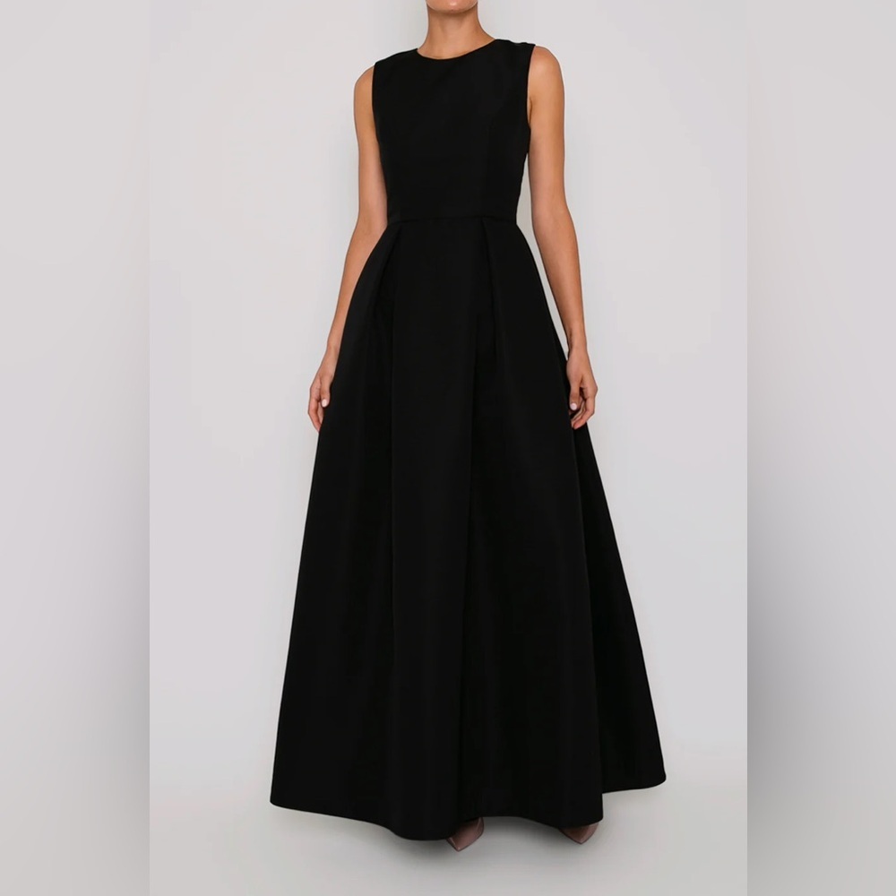 NWT Alexia Maria Grace Silk Faille Ball Gown Dress w/Removable Bow Belt Size 0 - Picture 7 of 16